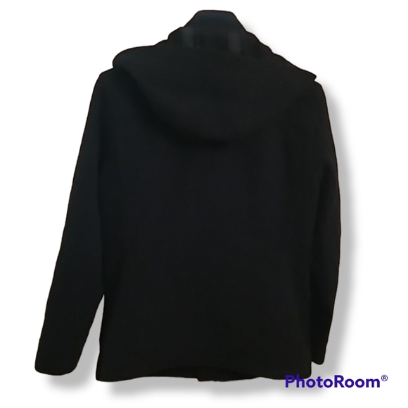 Lanvin en Bleu Black Wool Peacoat - Picture 6 of 12